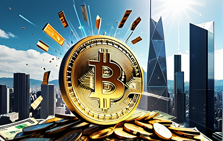**
Prompt: "Financial digital transformation concept. CBDC (Central Bank Digital Currency) exploding outwards, impacting traditional currency, with data streams and a cityscape background. Emphasis on technology and change."
**